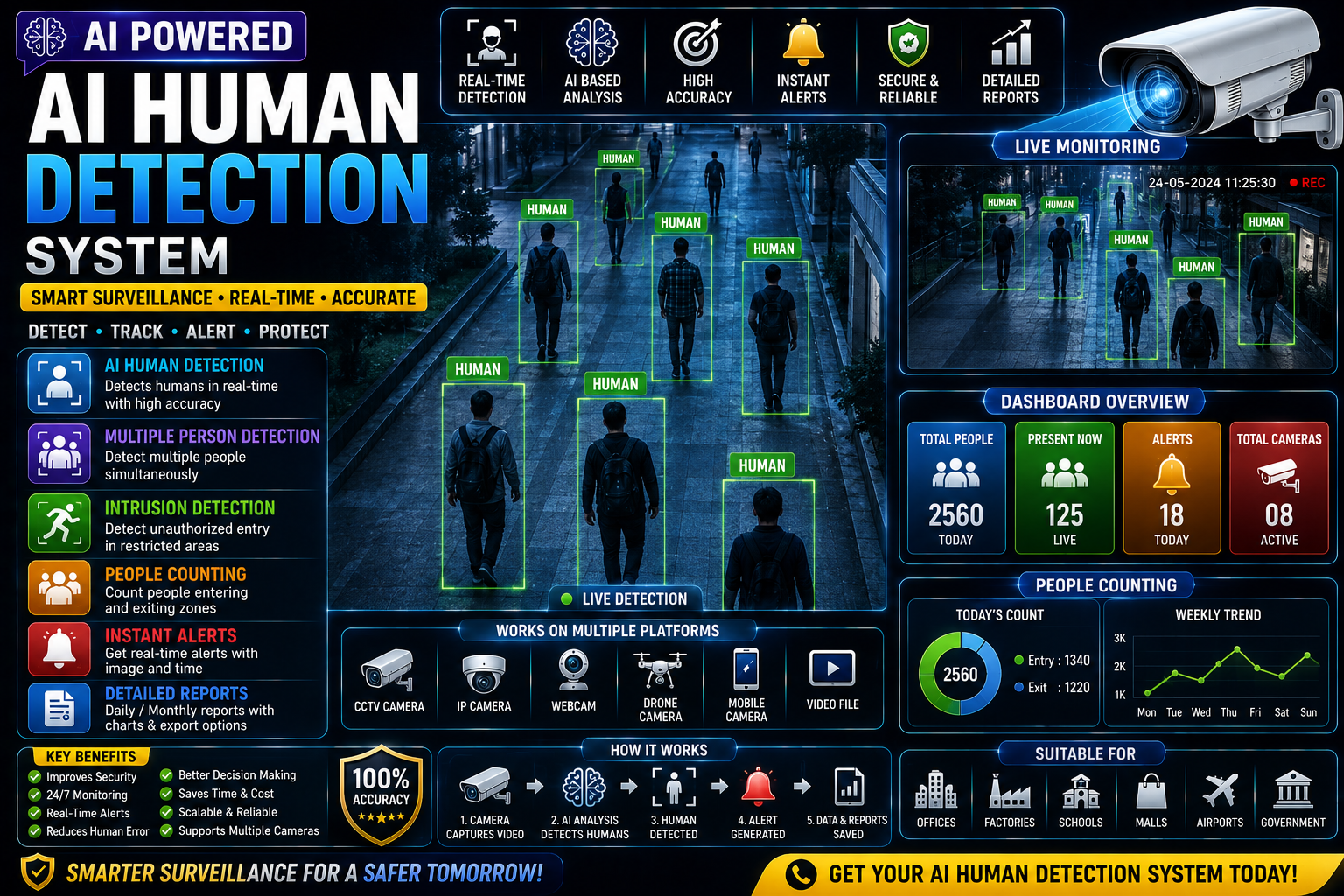 🚶 AI Human Detection System