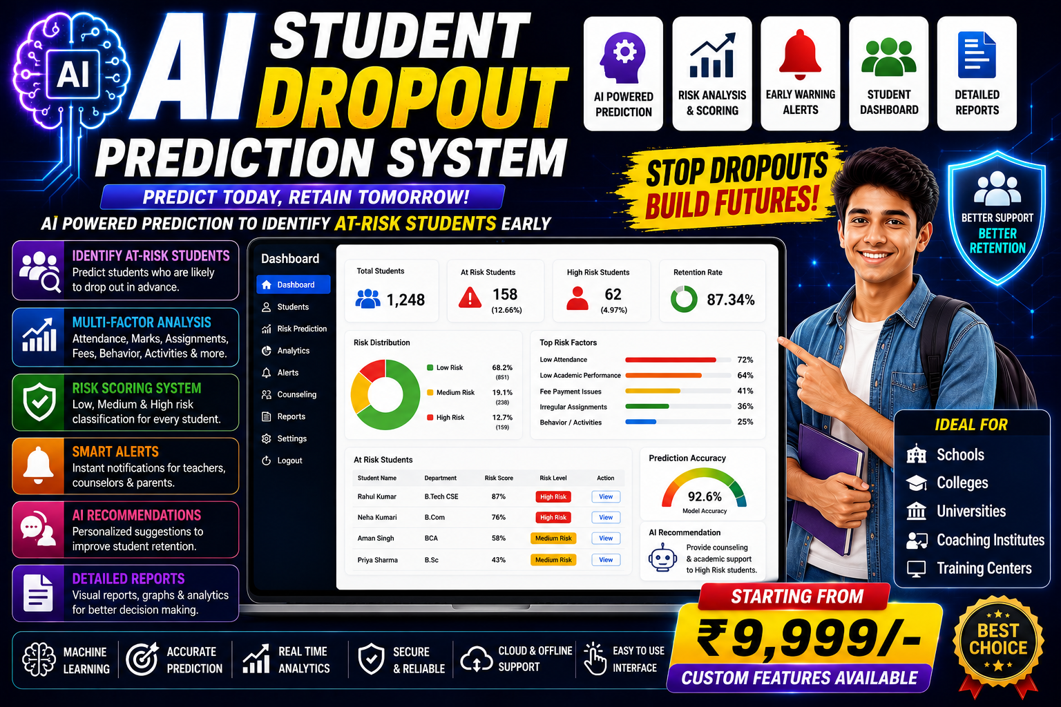 AI Student Dropout Prediction System
