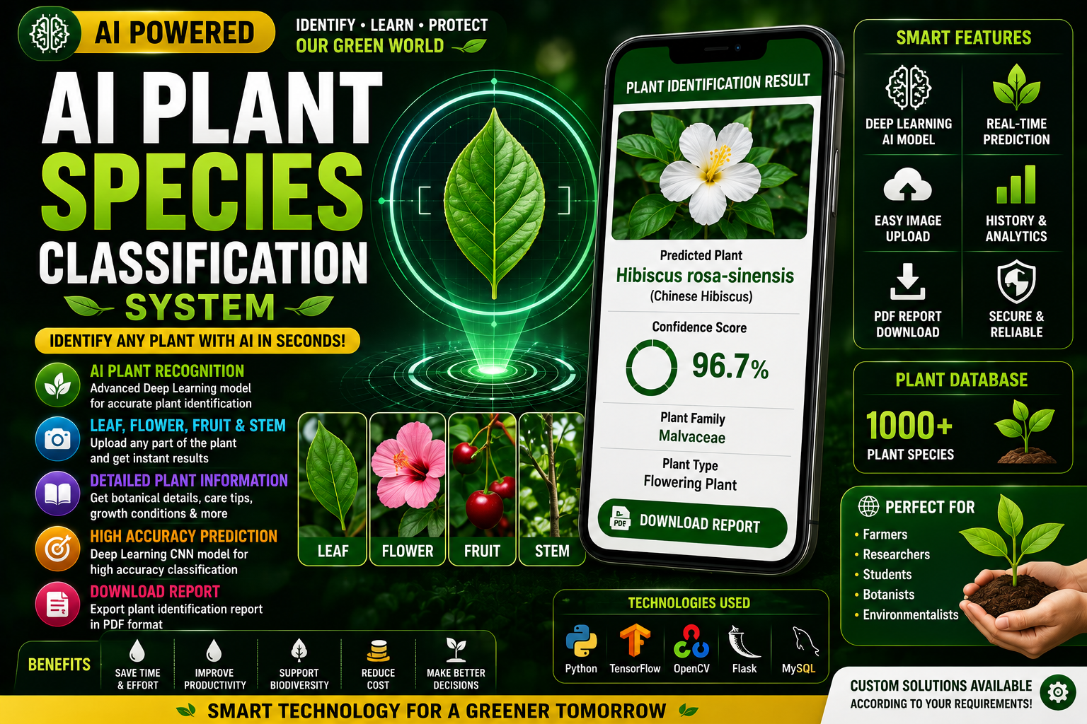 🌿 AI Plant Species Classification System