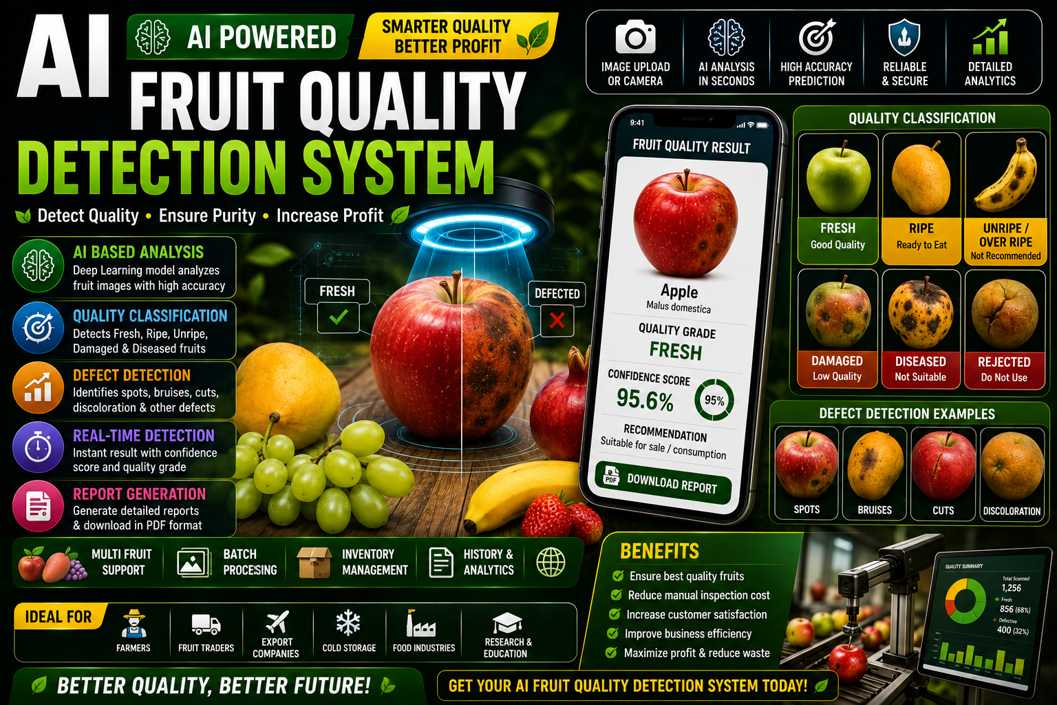 🍎 AI Fruit Quality Detection System