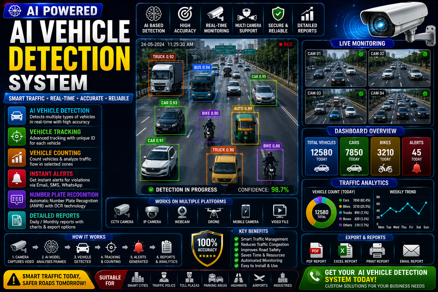 🚗 AI Vehicle Detection System