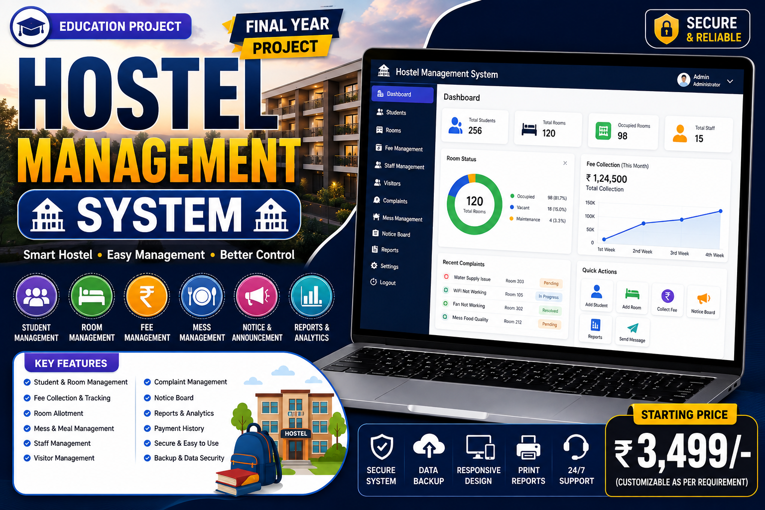 🏨 Hostel Management System