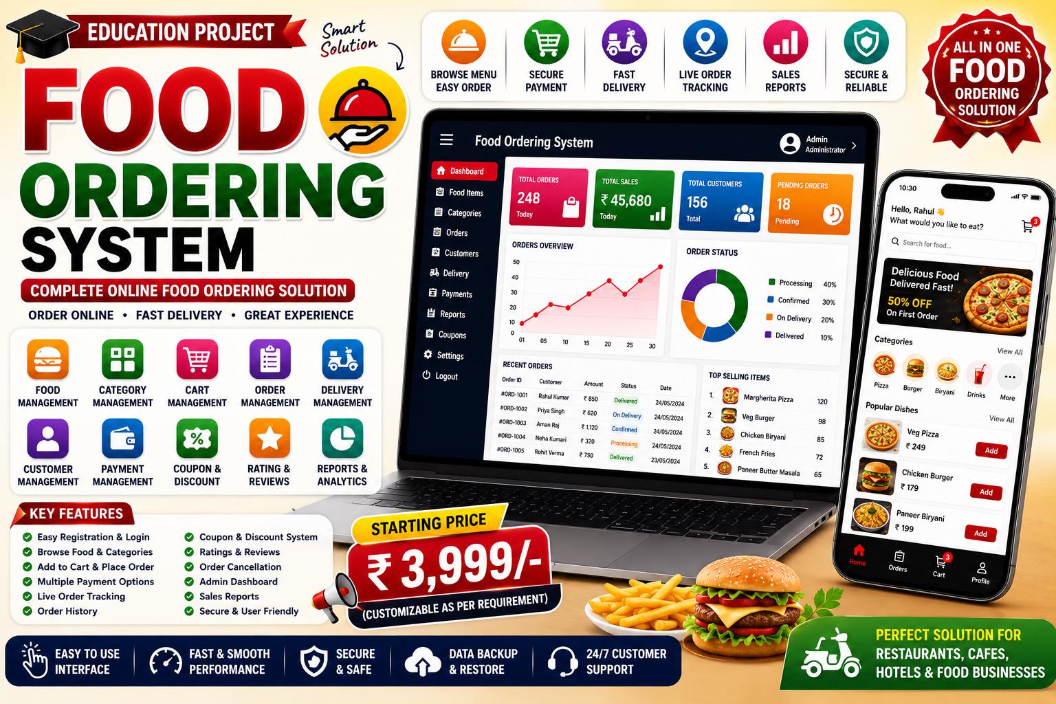 🍔 Food Ordering System