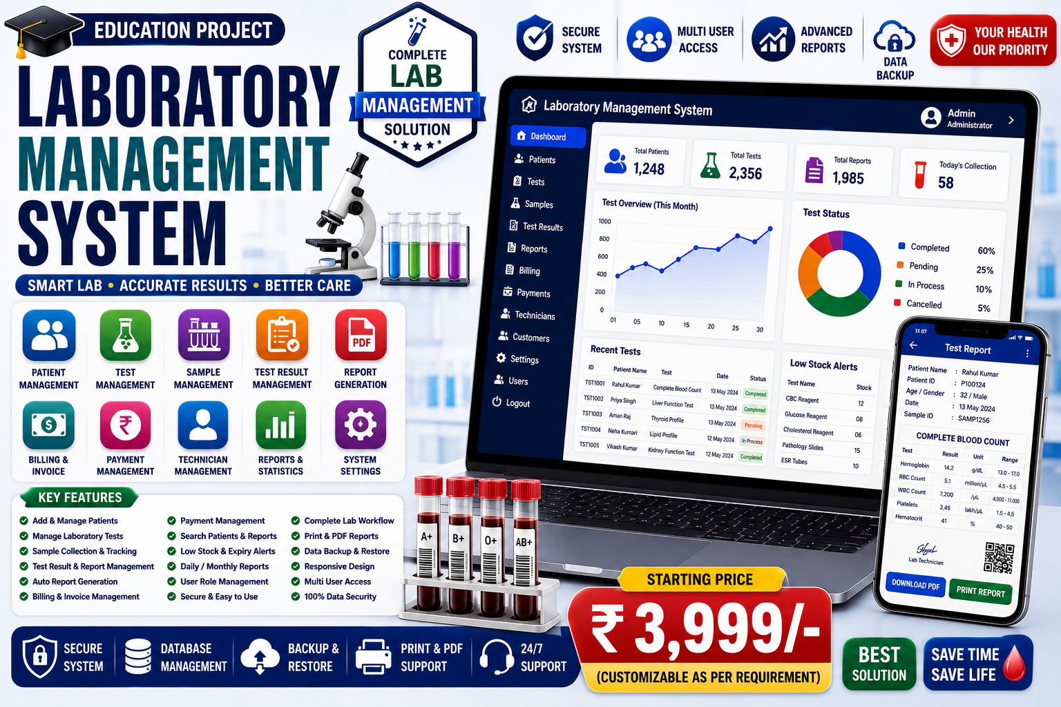 🧪 Laboratory Management System