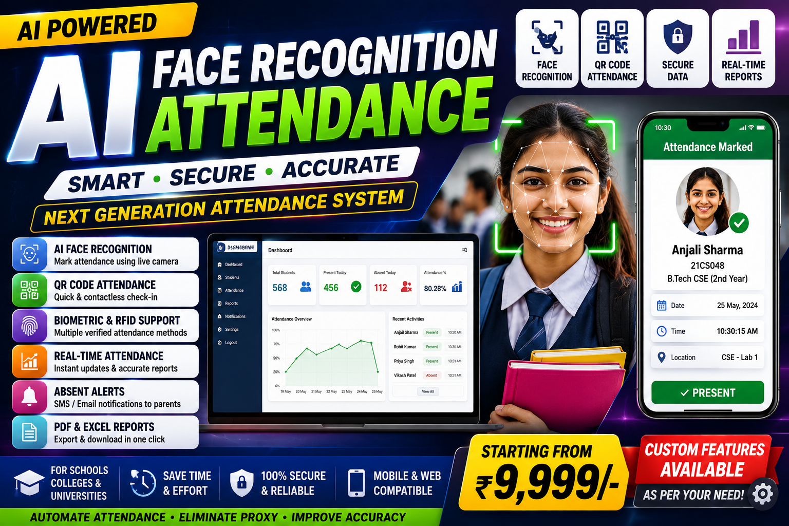 AI Face Recognition Attendance System